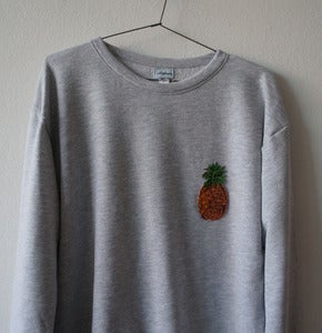Image of TROPICAL WINTER GREY SWEATSHIRT