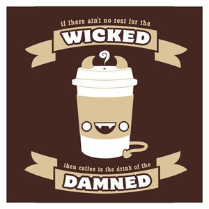 Image of Damned Drink Wall Art