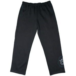 Image of Tempest Quilted Sweatpants (Black/Blue) 