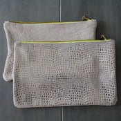 Image of Leather Clutch - Whites