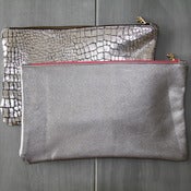 Image of Leather Clutch - Silvers