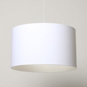Image of Large white lampshade //  large white cotton lampshade 60cm