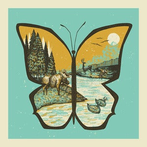 Image of Butterfly Art Print // 18x18
