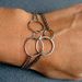 Image of loop and chain bracelet