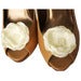 Image of Bridal Shoe Clips. Ivory Wedding.