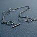 Image of loop and chain bracelet