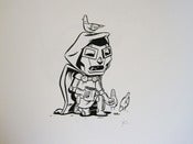 Image of For The Birds One Off Original B&W Ink Drawing