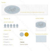 Image of soft blog graphic theme
