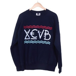 Image of XCVB - Waves Sweatshirt - Navy