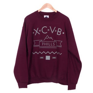 Image of XCVB - Mountain Sweatshirt - Grey Print