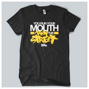 Image of I Run The Street Tee In Black/Yellow