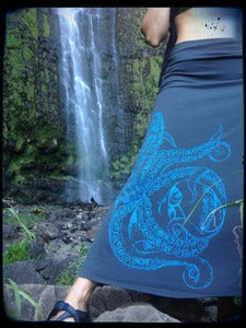 Image of Tentacle - Long Skirt Grey
