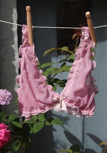 Sheer Dusky Pink Bra Top (Matching Knickers Available), 20pds @ luvahuva.com