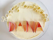 Image of Gum Paste Letters - 2" Sparkle-edged