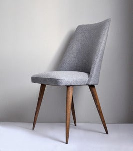 Image of CHAISE grise années 60