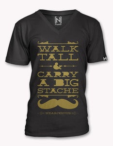 Image of Walk Tall & Carry A Big Stache Vneck