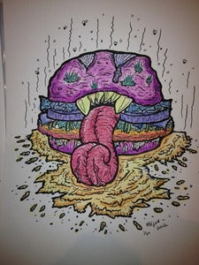 Image of Zombie Burger Water Color Prints!