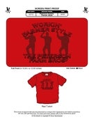 Image of Red Working Farmer Style T-Shirt (Youth Sizes Available)