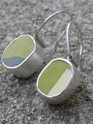 Image of Chunky hanging silver earrings