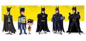 Image of Evolution of Batman Print