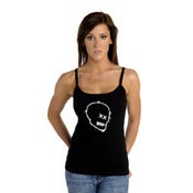 Image of Big Bald Head spaghetti strap ladies' tank
