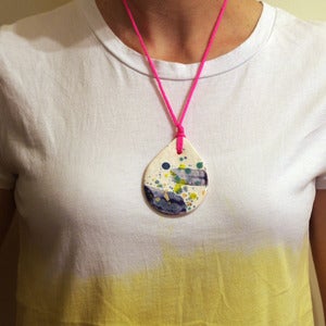 Image of CONFETTI DROPLET NECKLACE #1