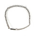Image of Sideway Cross Crystal Stretch Bracelet, SW121 Gold or Silver