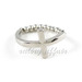 Image of Sideway Cross Stretch Ring, SW122 Gold or Silver