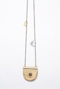 Image of Tiny Patent Gold & Silver leather locket