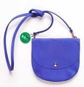 Image of Yves Klein Blue Largeish leather locket/ handbag