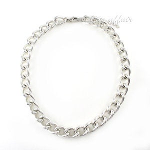 Image of Chunky Chain Necklace, Silver SA455