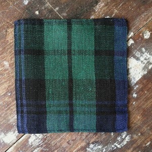 Image of Coasters: Tartan Check Green