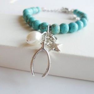 Image of Wishbone Charm Bracelet