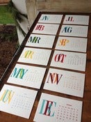 Image of 2013 Letterpress Desk Calendar - Limited Edition