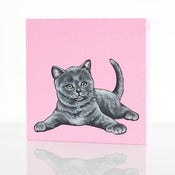 Image of KITTEN 4X4 PAINTING