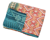 Image of Vintage Kantha Throw | Azure
