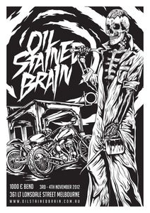 Image of Oil Stained Brain Screen Print