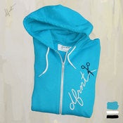 Image of SPOOL HOODIE . mermaid green . black . white