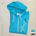 Image of SPOOL HOODIE . mermaid green . black . white
