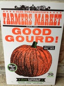 Image of Farmer's Market "Good Gourd" Pumpkin Poster