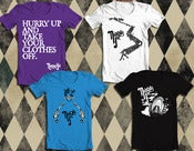Image of 4 NEW SHIRTS Tracks | Key Gun | Hurry Up | Ferris Wheel