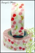 Image of Sweet Cherry Washi Tape - Japanese Masking / Smash / Tissue Tape - Bianca - 15mm x 10m