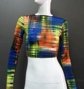 Image of Multicolor cropped top