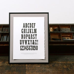 Image of Type Specimen Print: Gothic Tuscan #7