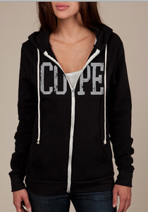 Image of COPE - Black Zip Hoodie