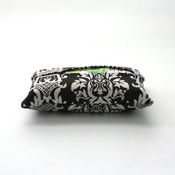 Image of travel tissue case - chocolate damask