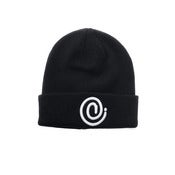 Image of 3D C Symbol knit Black beanie 