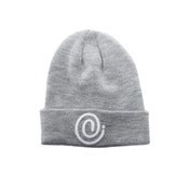Image of 3D C Symbol knit Grey beanie 