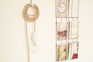 Image of *DE RETOUR* Lampe baladeuse exclusive en pur lin (avec ou sans interrupteur)