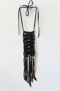 Image of Black Dream Macrame Necklace